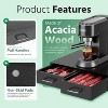 Simple Trending K Cup Organizer Coffee Pod Storage Box, Tea Organizer Holder and Drawer Storage Holds, 30 Pods Capacity, Black - 2 of 4