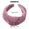 Unique Bargains Women's Velvet Wide Knotted headband for headband Hair Hoop Hair Accessories 1 Pc - 4 of 4