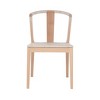 Glasgow Curved Back Woven Dining Chair Natural - Linon: Beechwood, Jute Rush Seat, No Assembly Required - 3 of 4