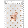 Sweet Jojo Designs Boy Girl Gender Neutral Unisex Baby Fitted Crib Sheet Boho Sun Collection White and Orange - 4 of 4