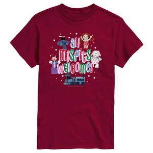 Men's - Rudolph - All Misfits Welcome Short Sleeve Graphic T-Shirt - 1 of 3