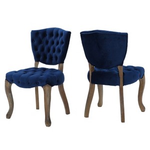 Bates Tufted Dining Chair Set 2ct - Christopher Knight Home - 1 of 4