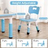 5-Piece Height Adjustable Kids Table and Chairs Set - 300lbs Capacity, Foldable, Non-Slip, for Ages 2-10, Indoor/Outdoor Use - 3 of 4