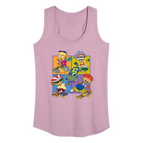 Women's Rocket Power Skate Life Graphic Racerback Tank - Heather Orchid ...