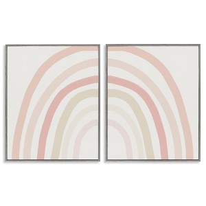Stupell Industries Children's Soft Pastel Rainbow Shape, 24" x 30" - 1 of 4