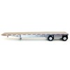 48ft Spread-Axle Flatbed Trailer Silver Top 1/87 (HO) Plastic Model by Promotex - 2 of 4