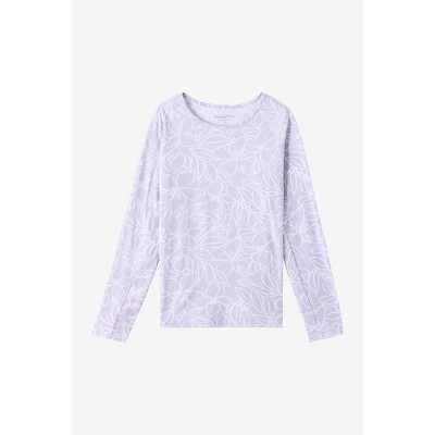 Hang Ten Solara Long Sleeve Sun Tee Purple