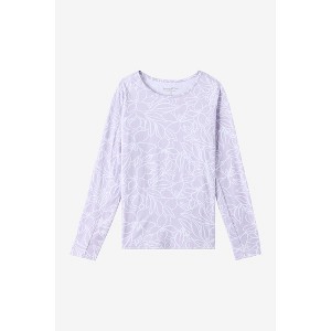 Hang Ten Solara Long Sleeve Sun Tee Purple - 1 of 2