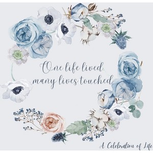 Celebration of life, funeral book, Condolence book to sign (Hardback cover) - by  Lulu and Bell (Hardcover) - 1 of 1