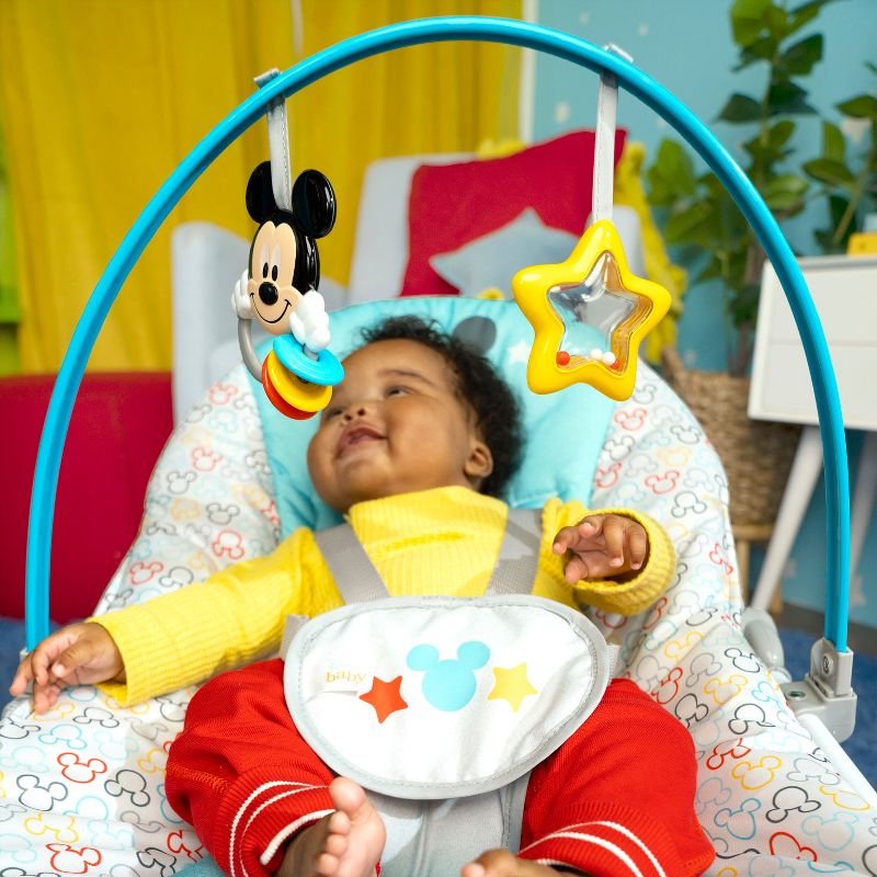 Bright Starts Mickey Mouse Original Bestie Infant to Toddler Rocker, 4 of 17