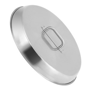 Orieon 20" Round Stainless Steel Fire Pit Lid with Handle – Fits Bonfire & Drop-In Pits, Rustproof Outdoor Cover for Patio & Camping. - 1 of 4