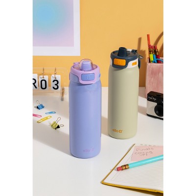 Ello Pop Fill 18oz Stainless Steel Water Bottle Tan
