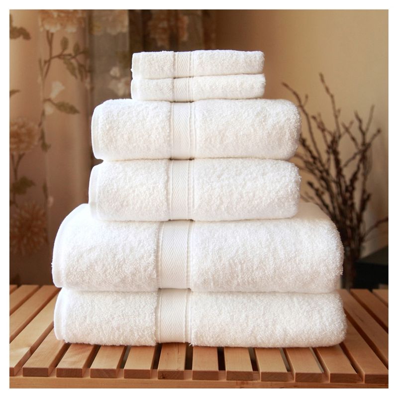 Terry Towel Combination 6pc Set White - Linum Home Textiles, 4 of 6