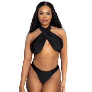 Azzul Swimwear NXY Criss Cross Halter Bikini Set – Effortless Glamour, Custom Fit - 1 of 4