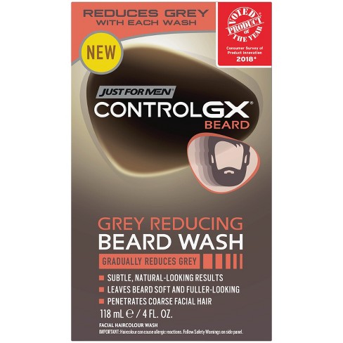 Just For Men Control Gx Gray Reducing Beard Wash 4 Fl Oz Target