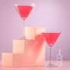 JoyJolt Olivia Crystal Martini Glasses - Set of 4 Tall Elegant Cocktail Glasses - 9.2 oz - 2 of 4