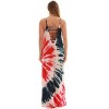 Riviera Sun Womens Maxi Dress  Tie Die Spaghetti Strap Long Sundress  Summer Dresses - 3 of 3