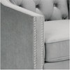 Elements Tiffany Gray Tufted Armchair - 3 of 4