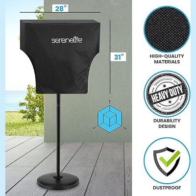 SereneLife Black Waterproof Patio Heater Cover for SLOHT40