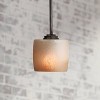 Minka Lavery Iron Oxide Mini Pendant 5 1/2" Wide Rustic Venetian Scavo Oblong Glass Shade for Dining Room House Kitchen Island - 2 of 4