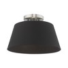 Livex Lighting Belclaire 1 - Light Flush Mount in  Brushed Nickel - 3 of 4