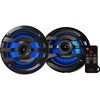 Kenwood KMR-M332BT Digital Media Receiver with Bluetooth with 2 Pairs of KFC-1673MRBL 6.5" 2-way Marine Speaker W/ LED (Black) - 2 of 4