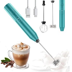 WOPET Handheld Milk Frother, Electric Whisk & Mini Blender, Stainless Steel Drink Mixer - 1 of 1