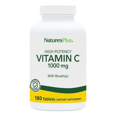 Vitamin C 1000mg with Rose Hips by Nature's Plus  -  180 Tablet