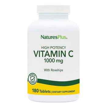 Nature's Plus Vitamin C 1000mg with Rose Hips 180 Tablet