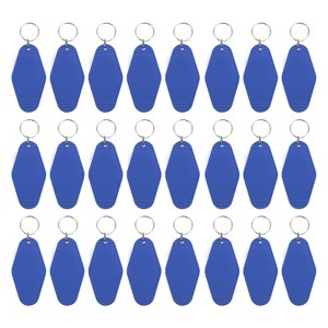 Unique Bargains Blank Vintage Motel Keychain for DIY Ornament Luggage Labels - 1 of 4