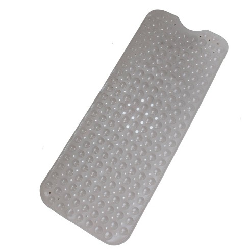 Slipx Solutions Xl Non-slip Bathtub Mat With Drain Holes Tan: Pvc ...