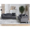 Enhanced Comfort Velvet 3-Seater + 3-Seater Modular Sofa Combination - 2 of 4
