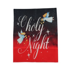 Unique Bargains Dining Chair Slipcovers Linen Red Black 22.83"x19.29" 1 Pc - 1 of 4