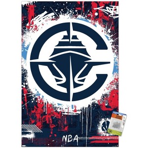 Trends International NBA Los Angeles Clippers - Maximalist Logo 24 Unframed Wall Poster Prints - 1 of 4