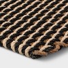 1'6x2'6 Rope Braided Basket Weave Doormat Black/Brown/Cream - Threshold™