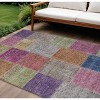 Copper Navy Blue And Gold Patchwork Washable Indoor Outdoor Area Rug - 2 of 4