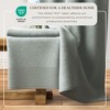 Ultra-Soft Cotton and Modern Linen-Like Border Bath Towels - Great Bay Home - 4 of 4