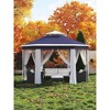 13x13FT Pop-Up Hexagonal Gazebo Tent With Mosquito Netting | Heavy-Duty Steel Frame Outdoor Canopy Shelter for Backyard, Patio, Deck, Lawn - 2 of 4