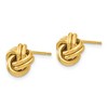 Black Bow Jewelry 9.5mm (3/8 Inch) 14k Yellow Gold Polished Love Knot Post Earrings - 2 of 4