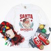Simply Sage Market Vintage Santa University Garment Dyed Long Sleeve - XL - White - 3 of 4