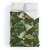 Deny Designs Caroline Okun A Mid Summer Night Crane Queen/Full Comforter and Sham Set (2-3pc Set) - 2 of 4