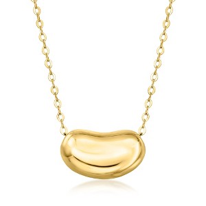 Ross-Simons Italian 14kt Yellow Gold Organic-Shaped Bead Necklace Size 18 - 1 of 3