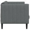 vidaXL Sofa Dark grey Polyester fabric, plywood, solid wood, foam 2-seater - 4 of 4
