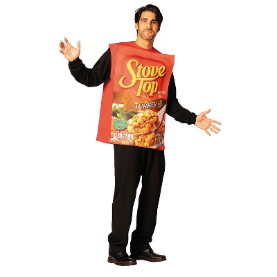 Kraft Adult Stove Top Turkey Stuffing Halloween Costume Suit - Red One Size