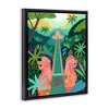 Stupell Industries Monkey Forest Stairs to Temple Floating Frame Canvas Art - 2 of 4