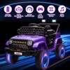 Jojoka 12V Ride On Truck Car Battery Powered Toy with Remote Control, 4-Wheel Suspension, Battery Display, LED Lights, Music - 2 of 4