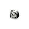 Black Bow Jewelry Sterling Silver Faith, Hope and Charity, 3-Sided Bead Charm - 4 of 4