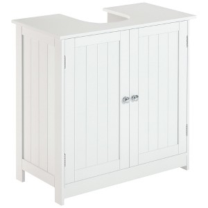 Bathroom Vanity Cabinet, Under Sink Bathroom Cabinet with 2 Doors and Adjustable Shelf - 1 of 4