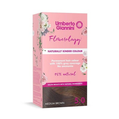 Umberto Giannini Flowerology Vegan Hair Color - Medium Brown - 3.75 fl oz