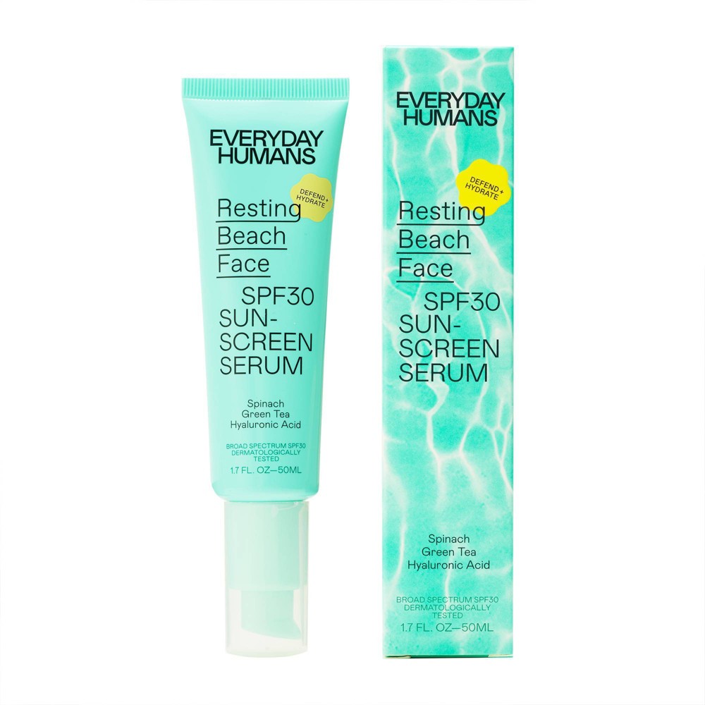 Photos - Cream / Lotion Everyday Humans Resting Beach Face Sunscreen Serum - SPF 30 - 1.7 fl oz